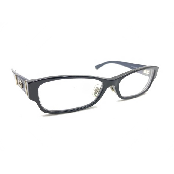 Gucci GG 3526/U/F 07H Black Blue Silver Eyeglasses Frames 53-16 135 Italy